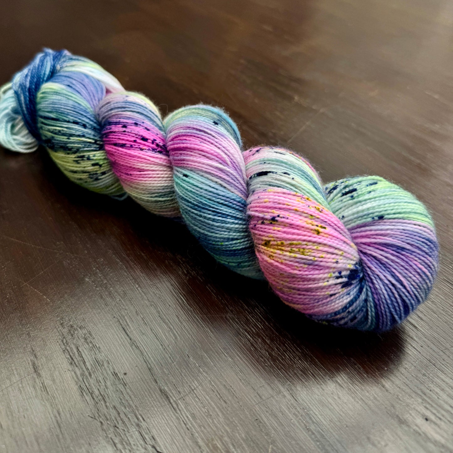 Rainbow Aura Quartz Sock Yarn