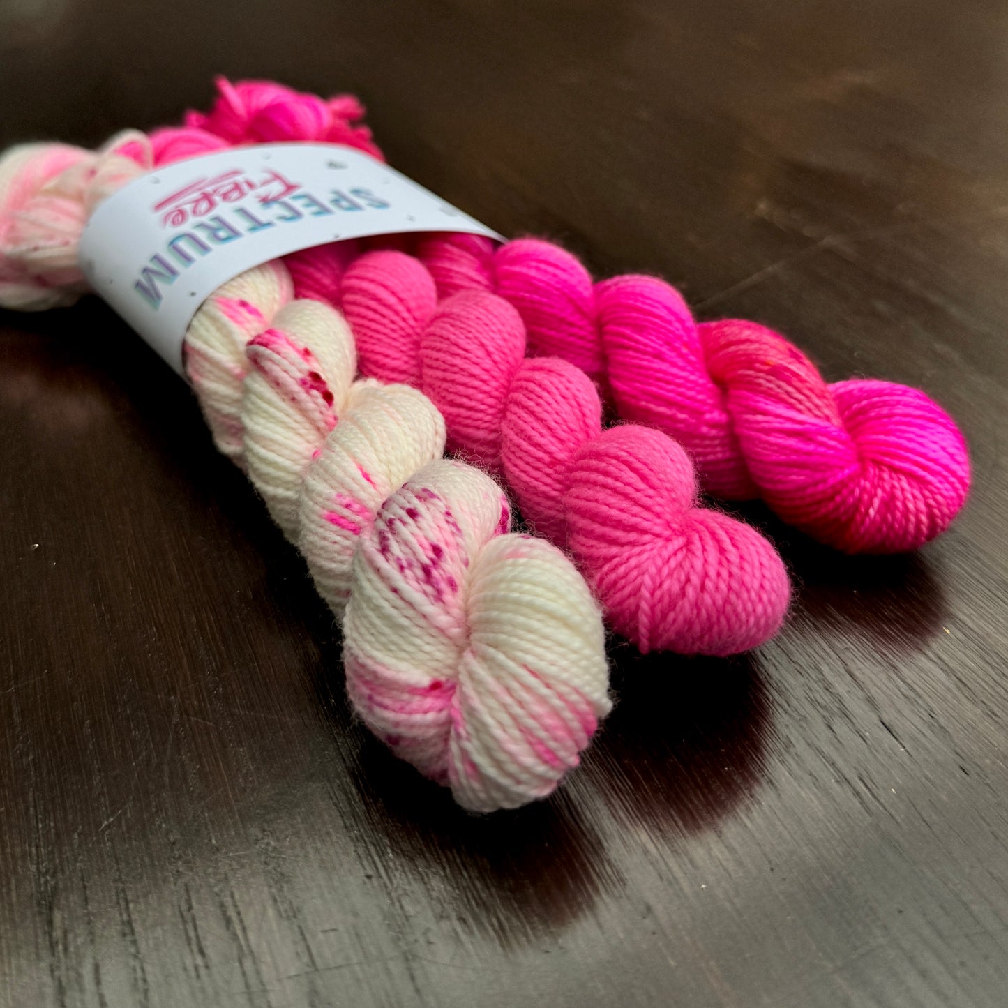 Pink Rubies * Mini skein bundle * Sock
