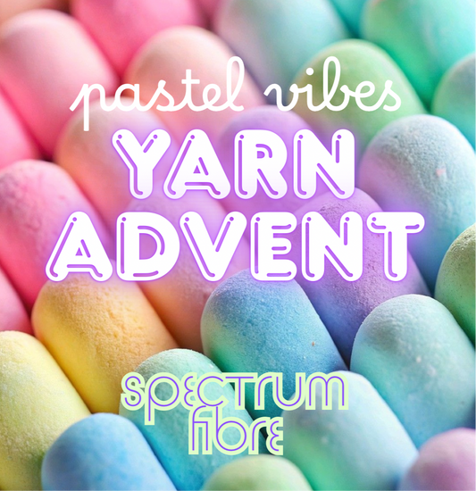 Pastel Vibes Advent Calendar 2025 - 24 Mini Skeins SOCK - Ready to ship