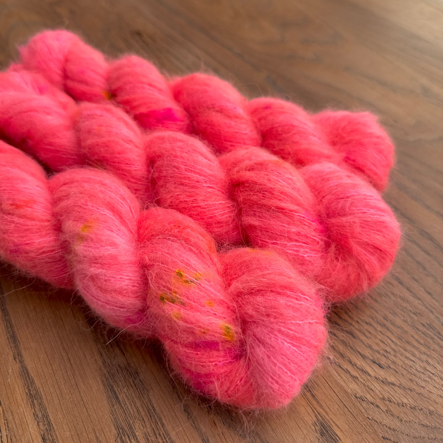 Coral Pastel Vibes Suri Alpaca Silk