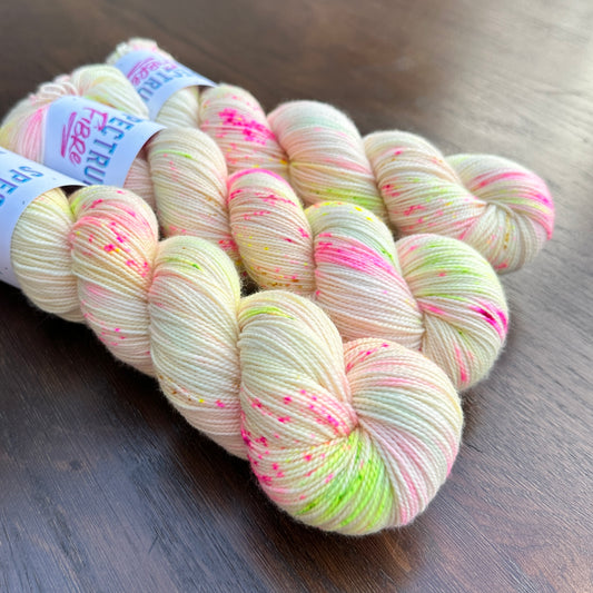 Pina colada sock yarn