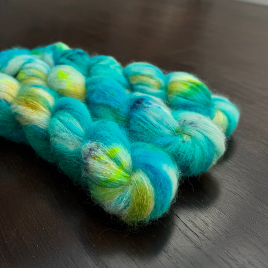 Turquoise (Gemstone) Suri Alpaca Silk