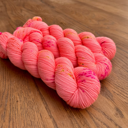 Coral Pastel Vibes  Sock Yarn