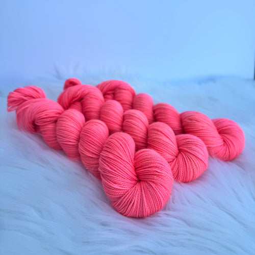 Melon Sparkle Sock yarn