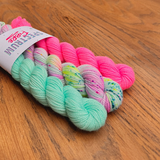 Gummy bear (Dopamine Club) * Mini skein bundle * Sock