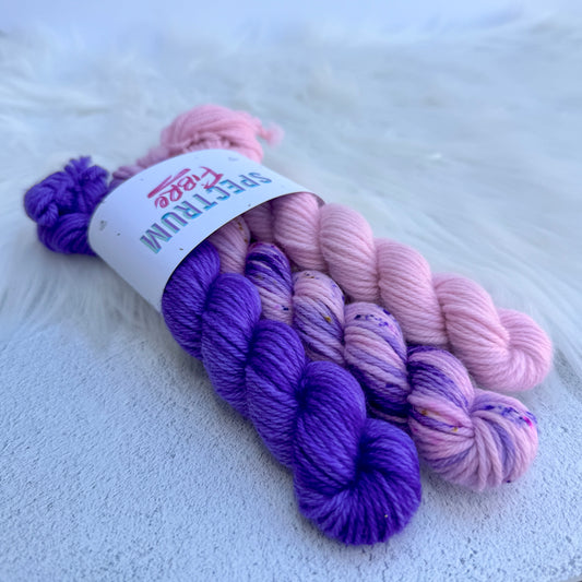 Amethyst  * Mini skein bundle * DK