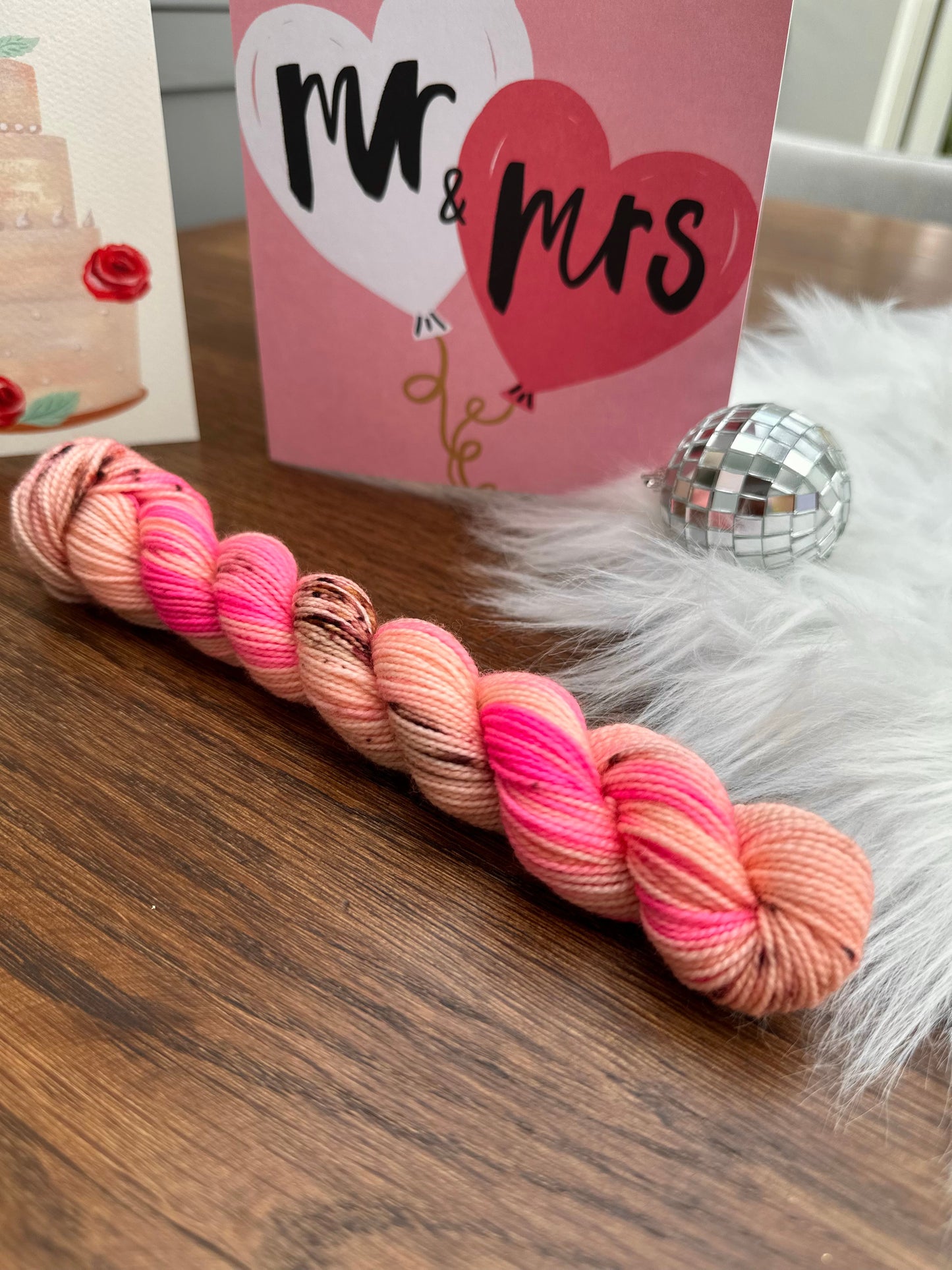 Wedding Bouquet (single full size skein) Sock