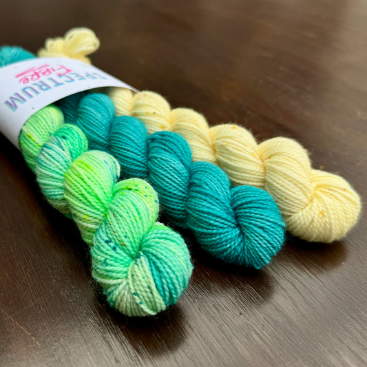 Chryoprase * Mini skein bundle * Sock