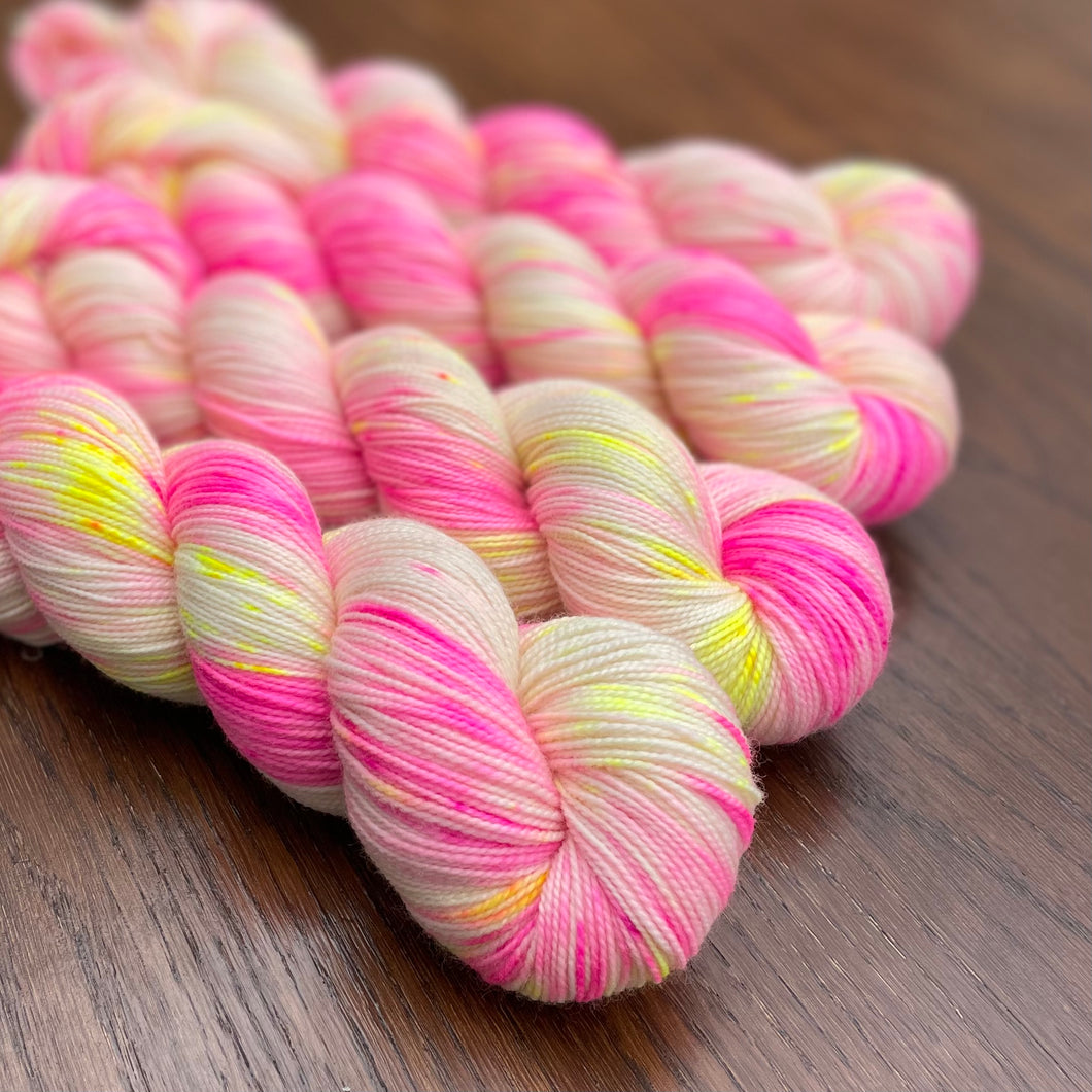 Fluoro Sock yarn