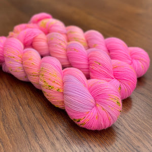 Pink, Coral & Lilac swirl Sock yarn