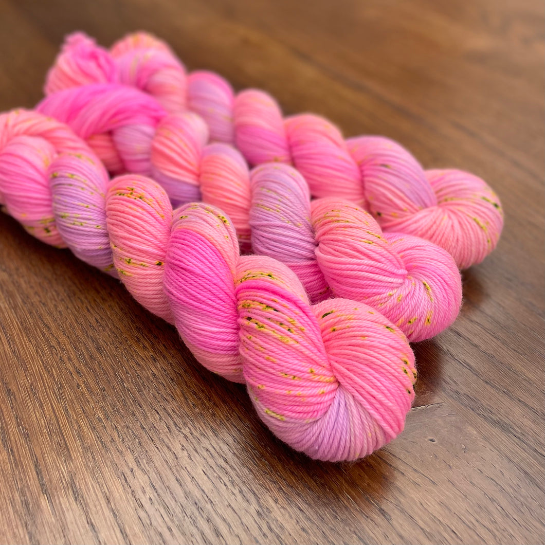 Pink, Coral & Lilac swirl DK