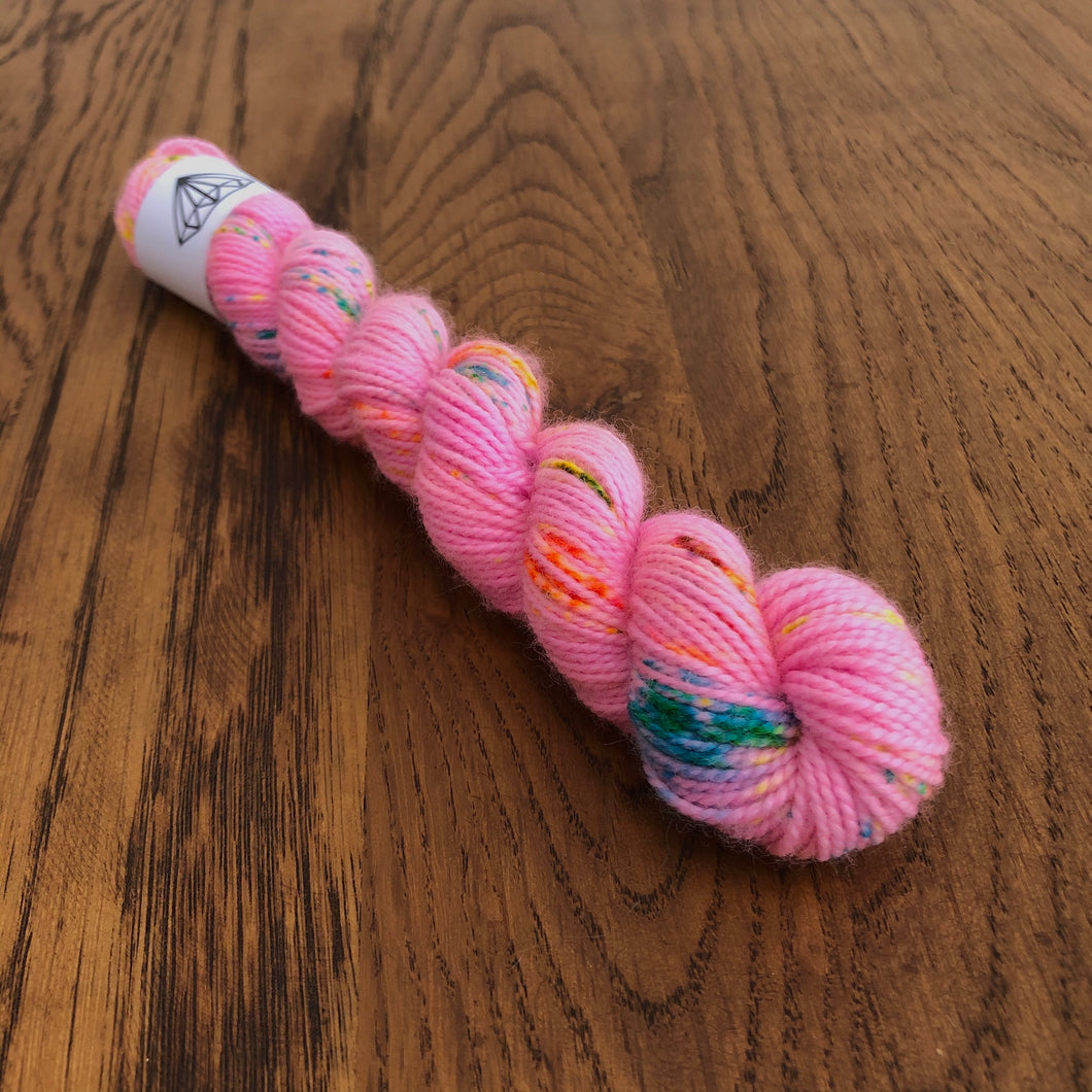 Bubblegum Mini sock yarn