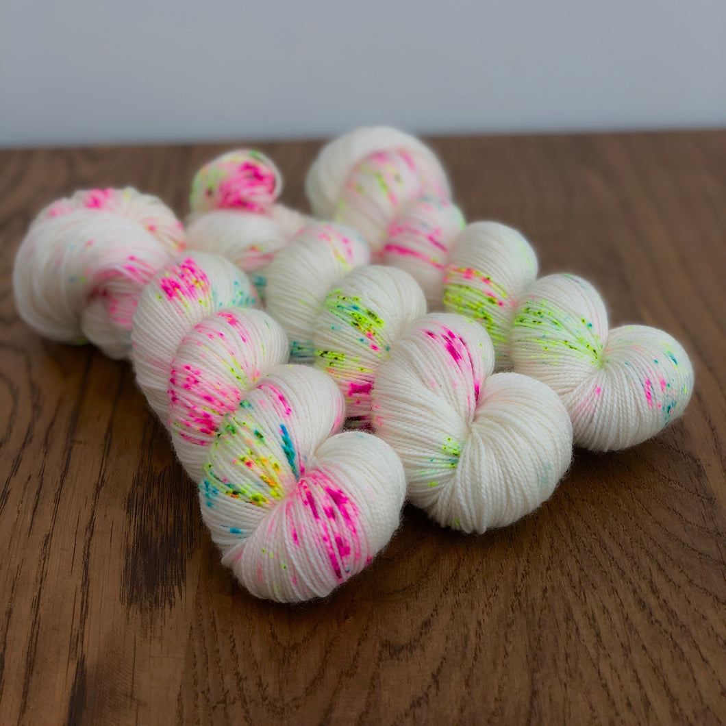 Club tropicana speckle Sock yarn