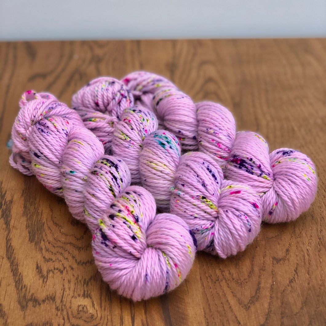 OOAK Light Parma Violet Chunky merino