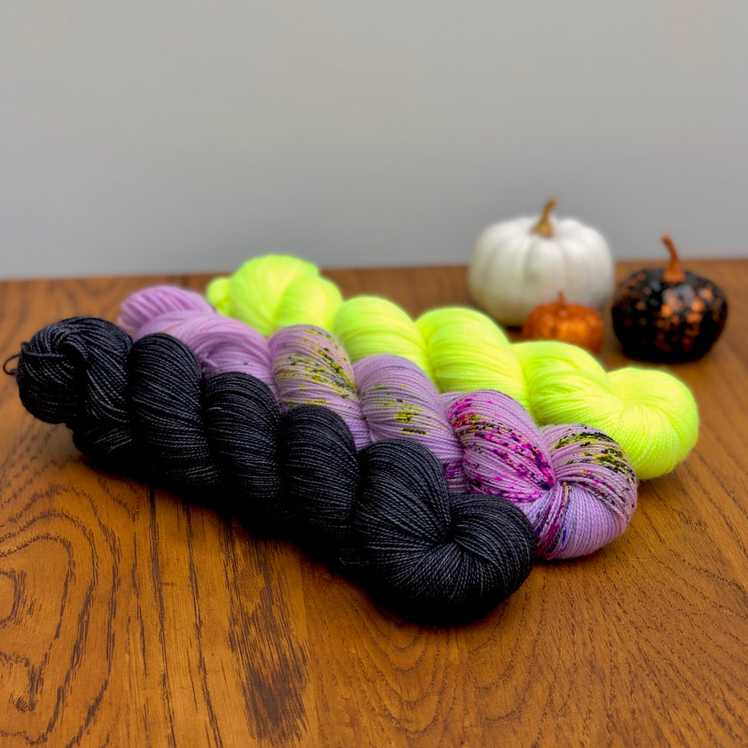Trick or Treat 3 skein yarn set * Sock yarn