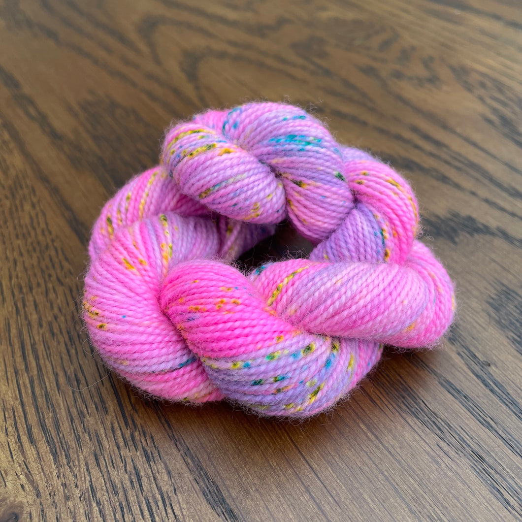 Dyed to order - Colourway 9 - Pink & Lilac Swirl