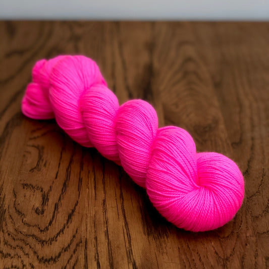 Flamingos on Parade Sock yarn DYED TO ORDER