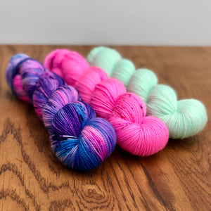 Cosmos mint yarn set * Sock yarn