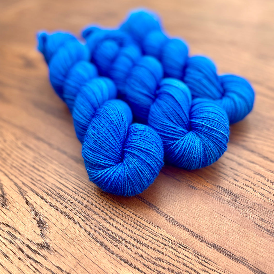 OOAK Blue Sock yarn