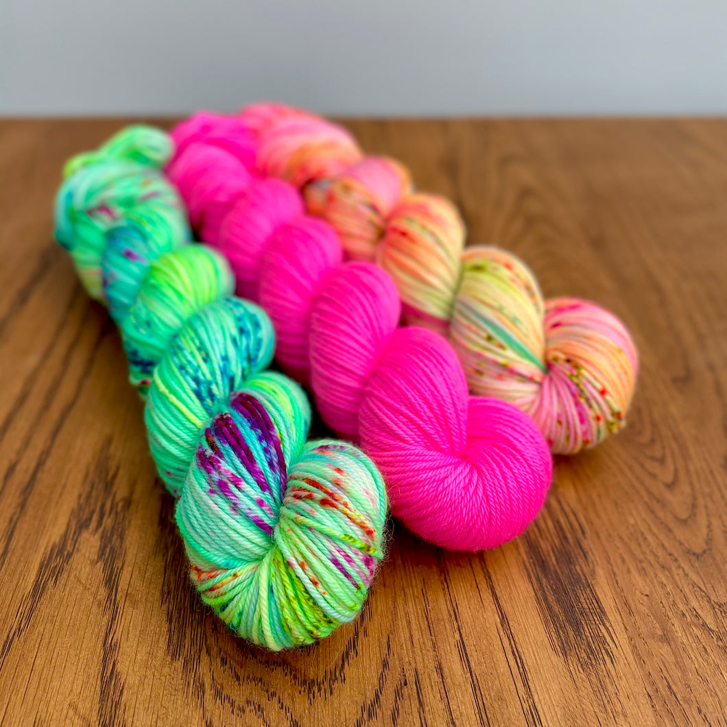 Flamingos in the Tropics set * DK * Dyed to order