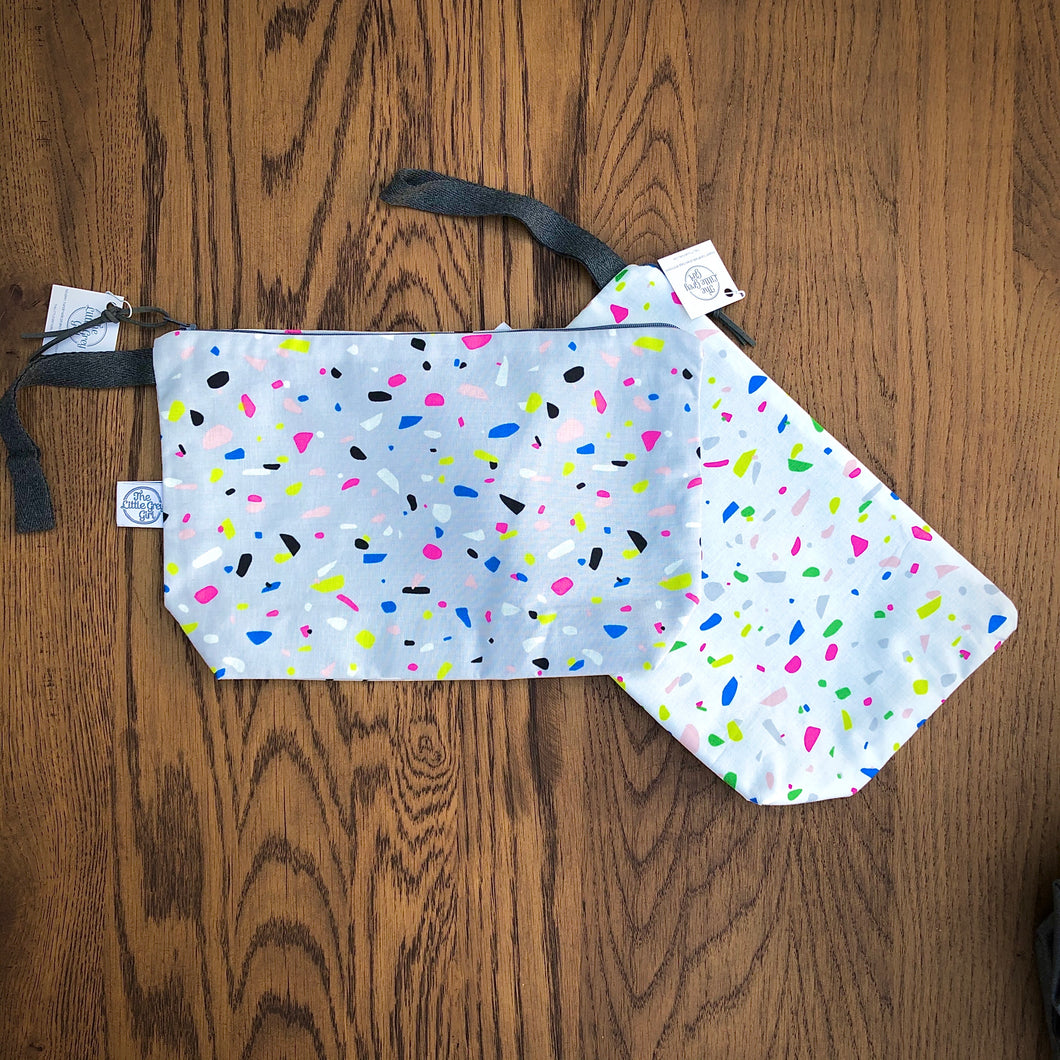 Cream Terrazzo Medium Project bag