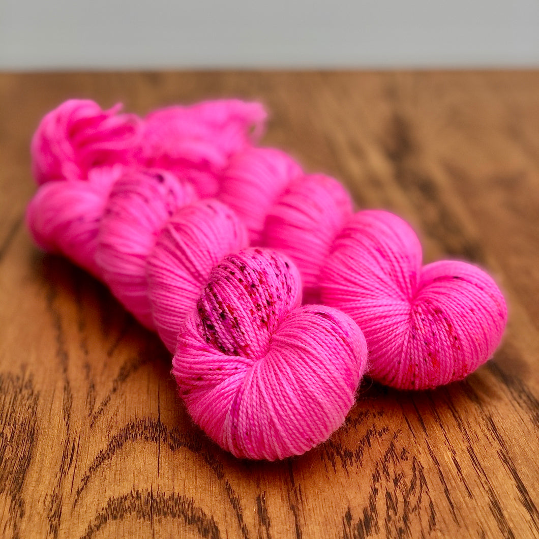 Strawberry laces Sock yarn