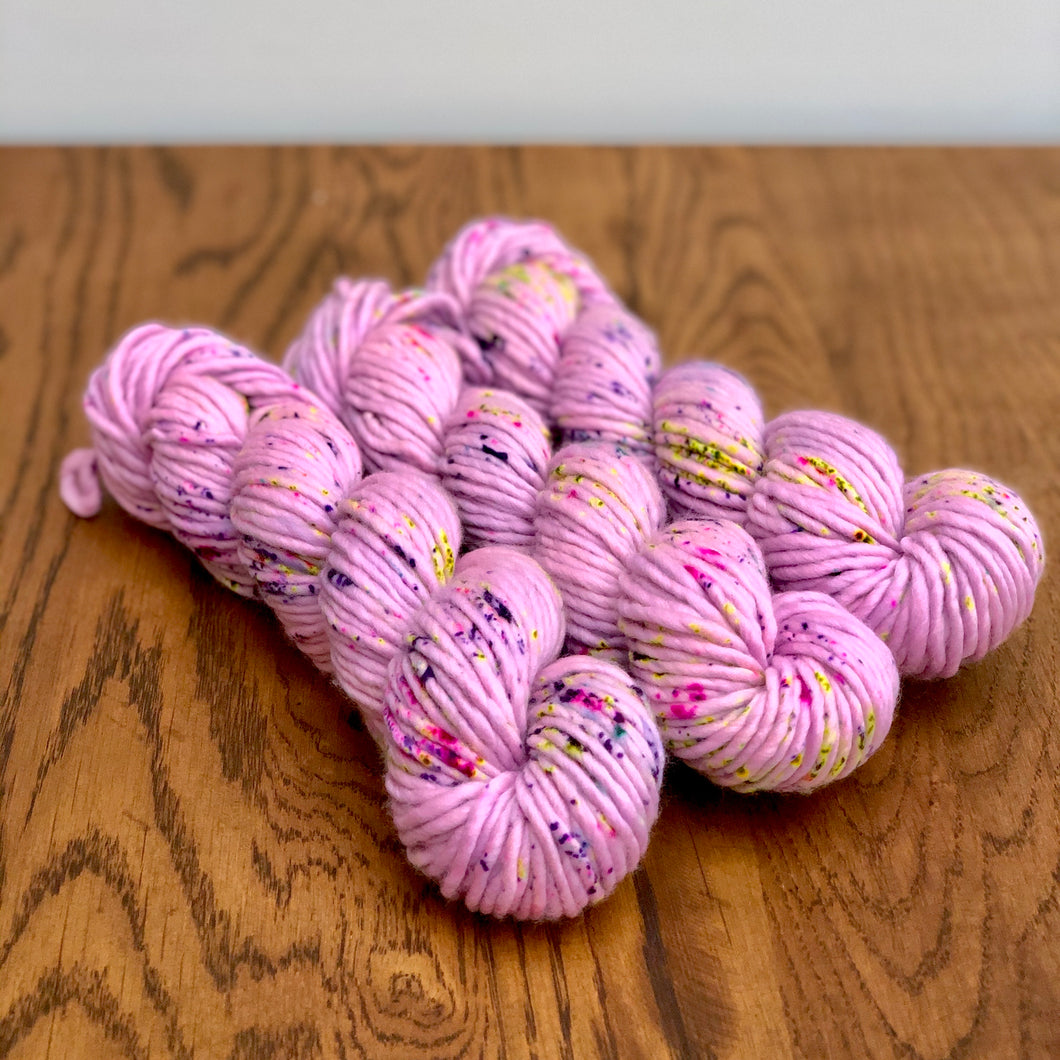 OOAK Light Parma violet Super chunky merino