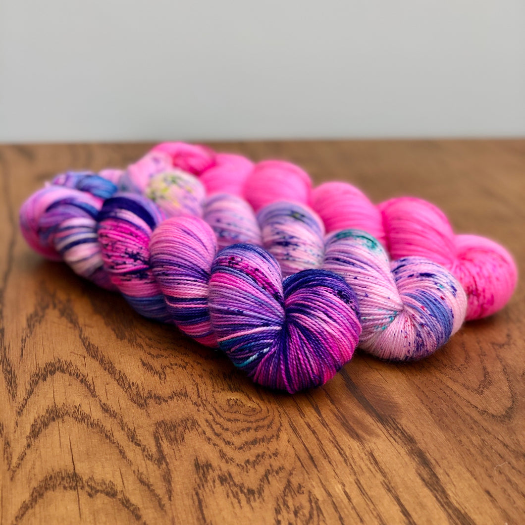 Cosmos purple yarn set * Sock yarn