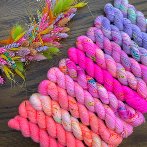 Spectrum 12 Skein Neon Yarn Set - Dyed to order
