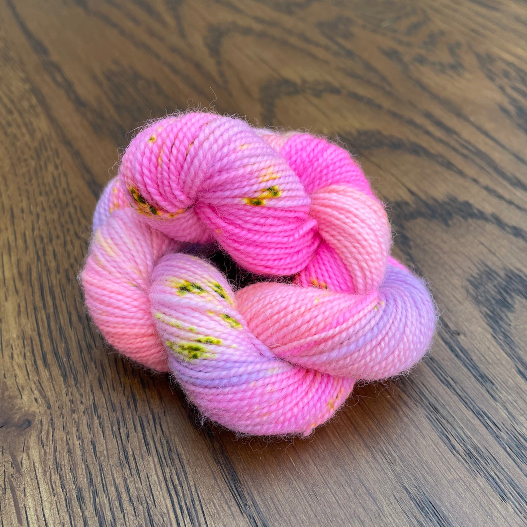 Dyed to order - Colourway 8- Peach, Lilac & Pink swirl