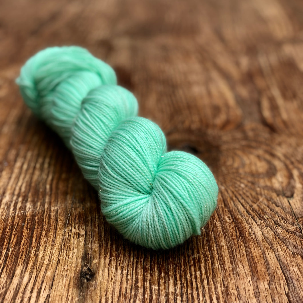Mint Sparkle Sock yarn