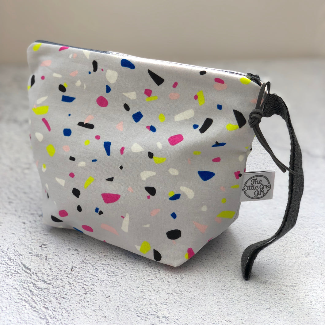 Grey Terrazzo Small Project bag