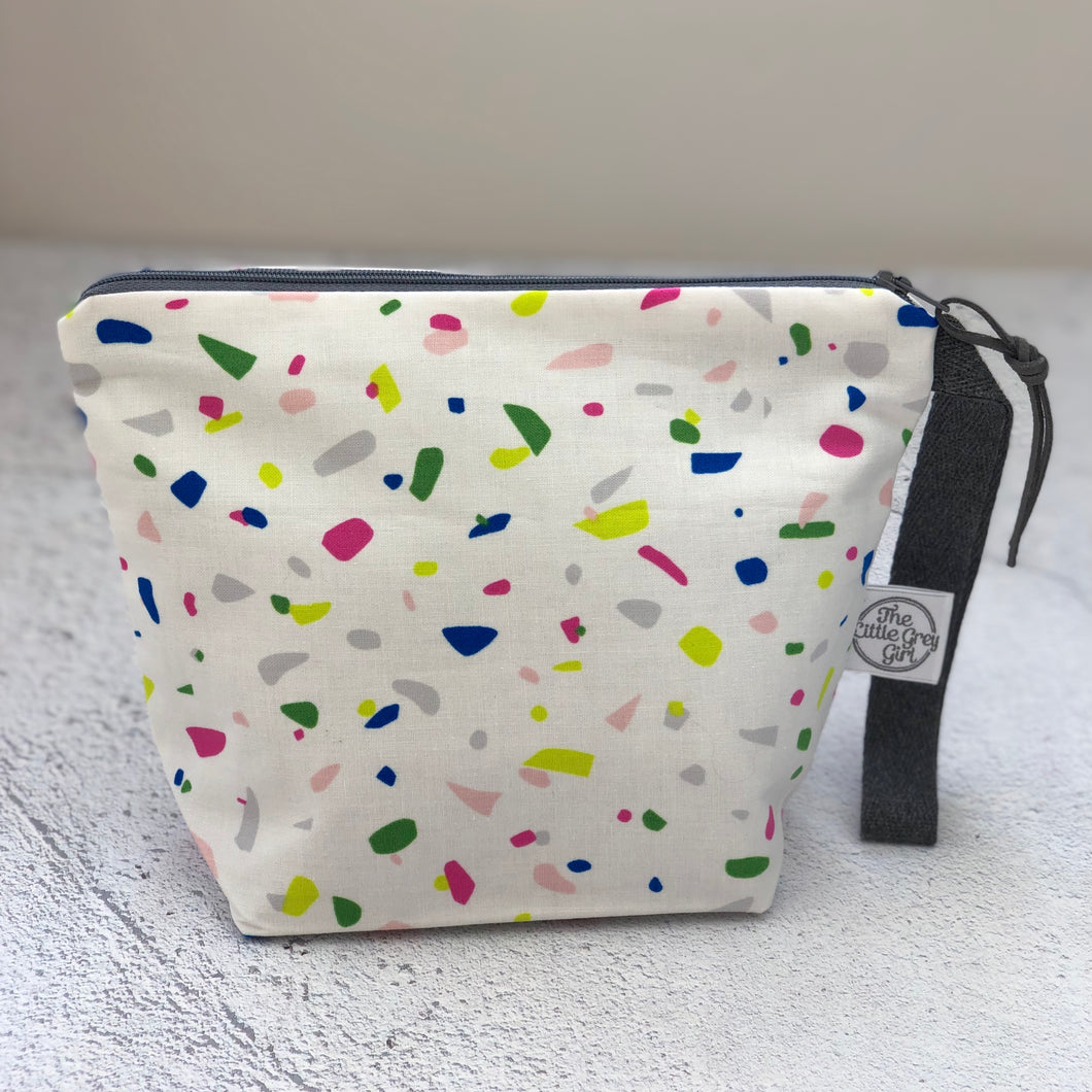 Cream Terrazzo Small Project bag